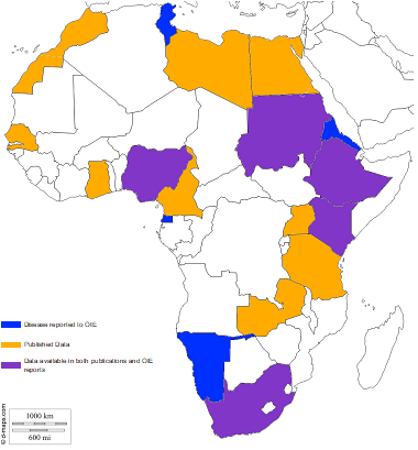 Karte Afrikas 