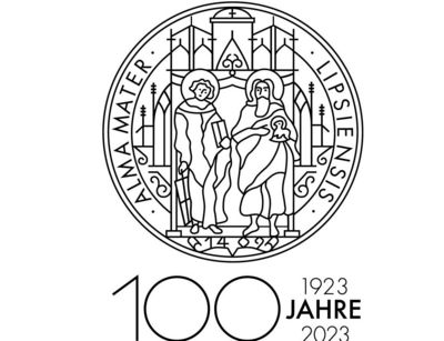 100 Jahre VMF in Leipzig - 1923-2023, Design: Universität Leipzig