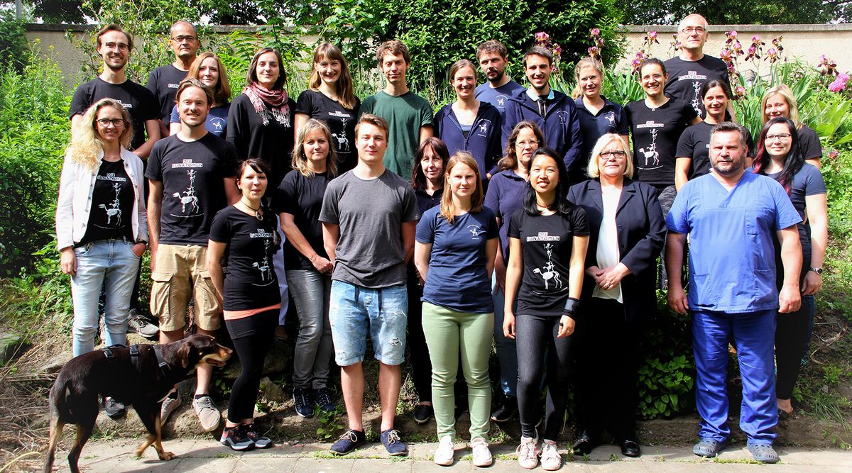 zur Vergrößerungsansicht des Bildes: Das Team des Veterinär-Anatomischen Instituts. Foto: Mirco Stemann