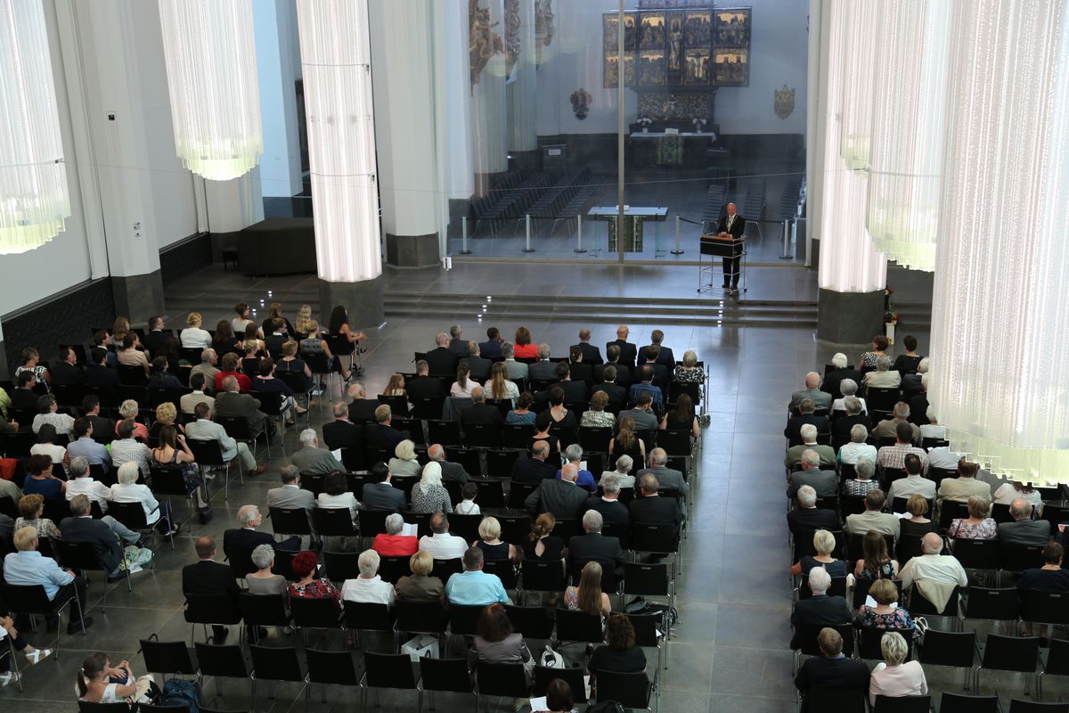 zur Vergrößerungsansicht des Bildes: Promotionsfeier im Paulinum 2018, Foto: J. Dittes